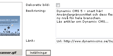 Bildinställningar